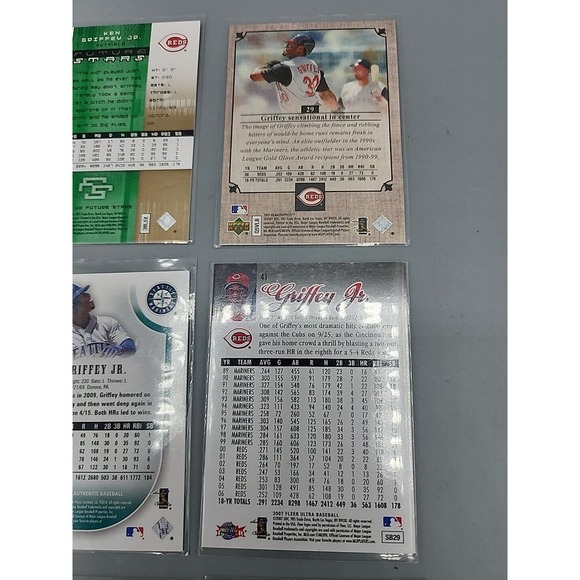 Ken Griffey Jr Lot of 9 Cards Mariners Hall of Fame Baseball Trading Cards - Picture 13 of 16